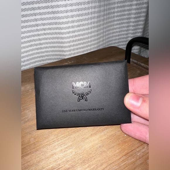 MCM Bag in Red & White Visetos NWOT - Picture 5 of 16